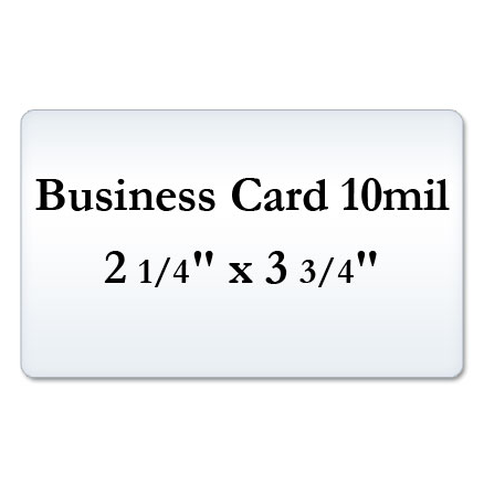 Business Card 10 Mil Laminating Pouches