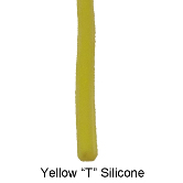 Yellow "T" Silicone Cords