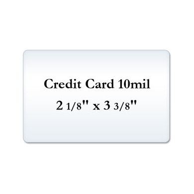 Credit Card 10 Mil Matte Laminating Pouches