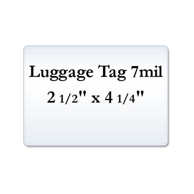 Luggage Tag 7 Mil Laminating Pouches