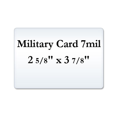 Military Card 7 Mil Laminating Pouches