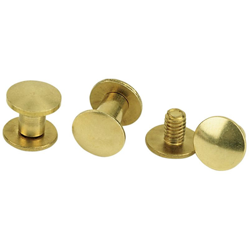 5 Solid Brass Binding Posts and Screws 13mm 
